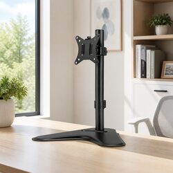 Monitor Arm Desk Mount Screen Holder Single Adjustable Heavy-Duty Steel VESA up