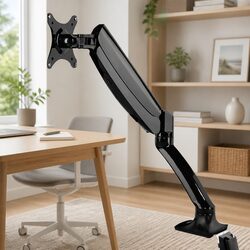 Premium Single Monitor Arm with Gas Spring Adjustments
