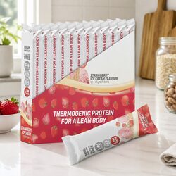 Premium Strawberry Ice Cream Bar 12x40g for Active Women
