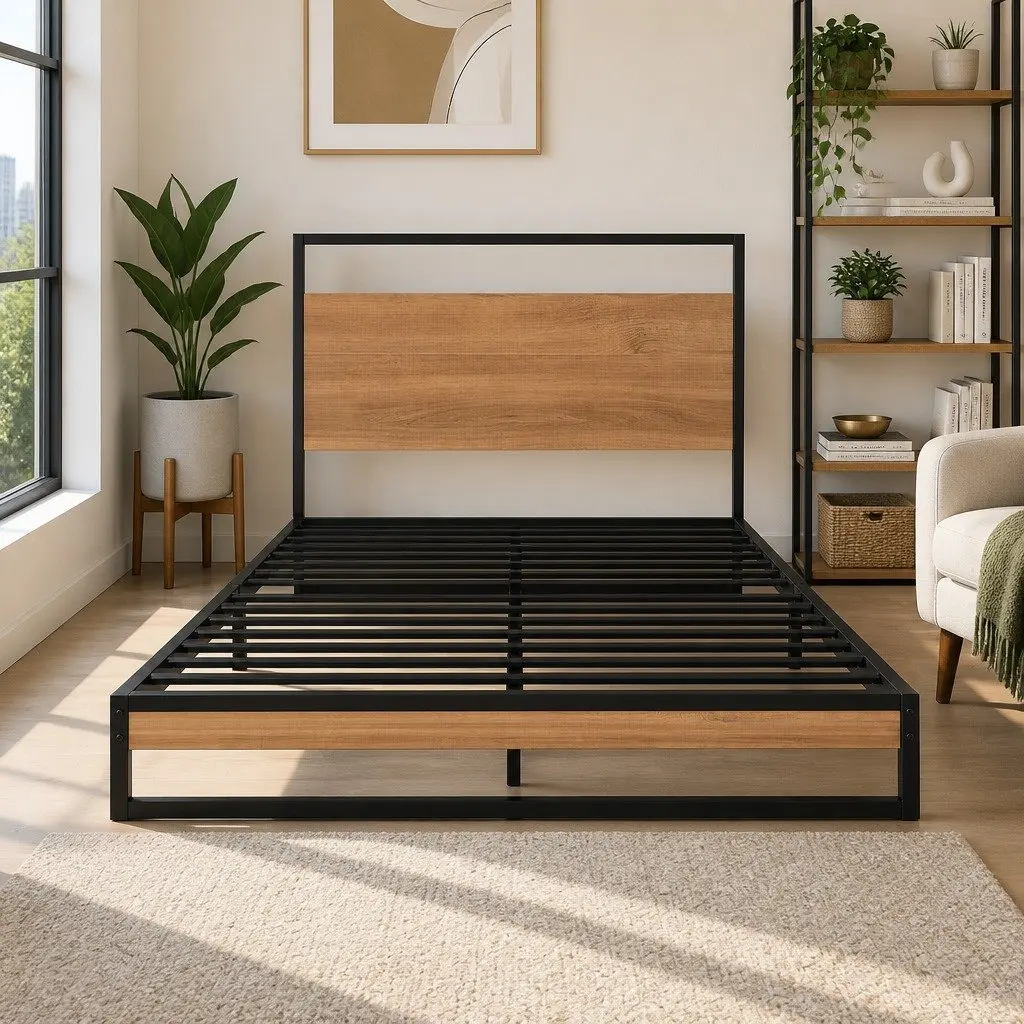 Single Bed Frame with Pocket Spring Mattress