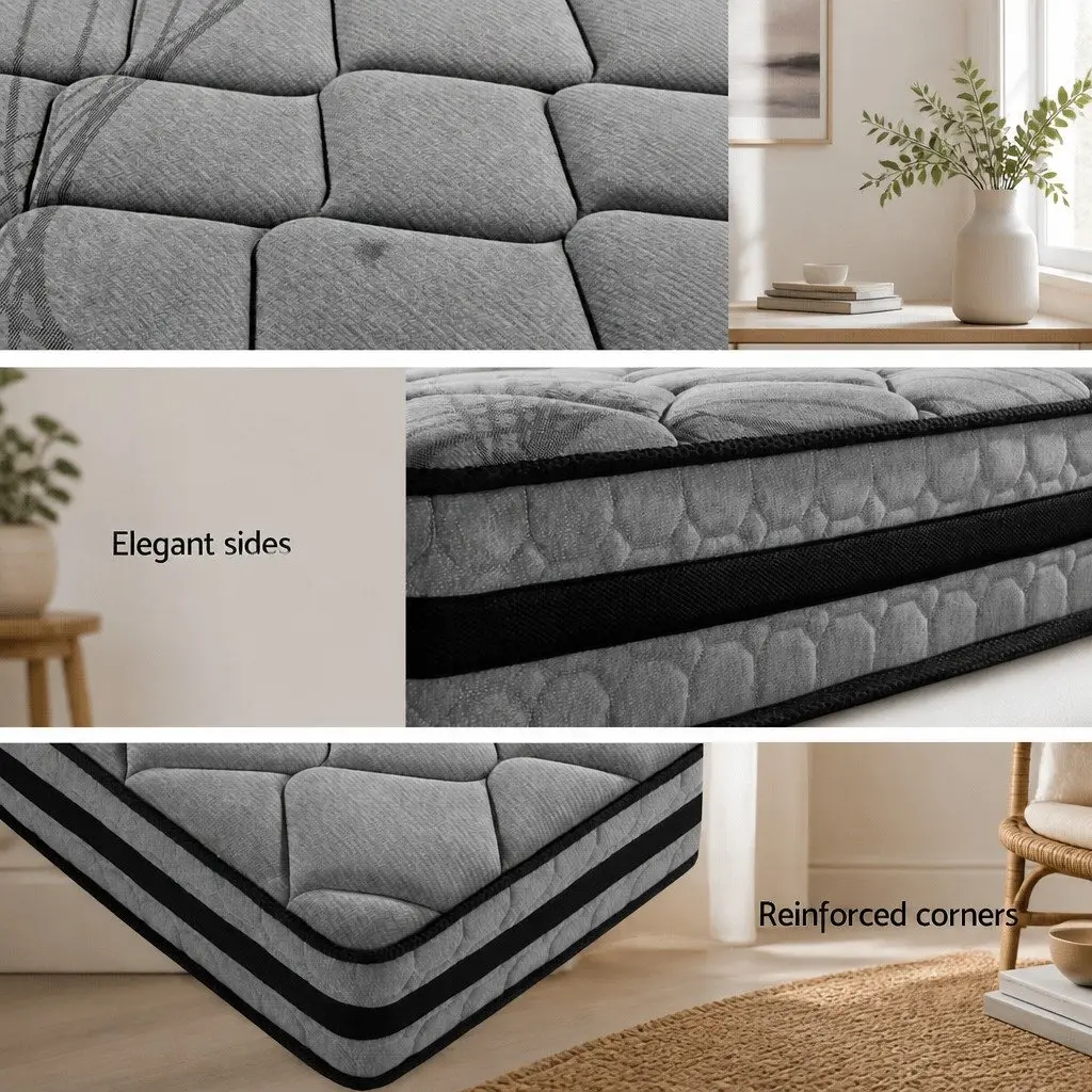 Single Bed Frame with Pocket Spring Mattress