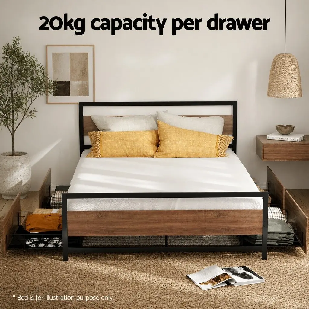 Metal Trundle Drawers for Under Bed Storage