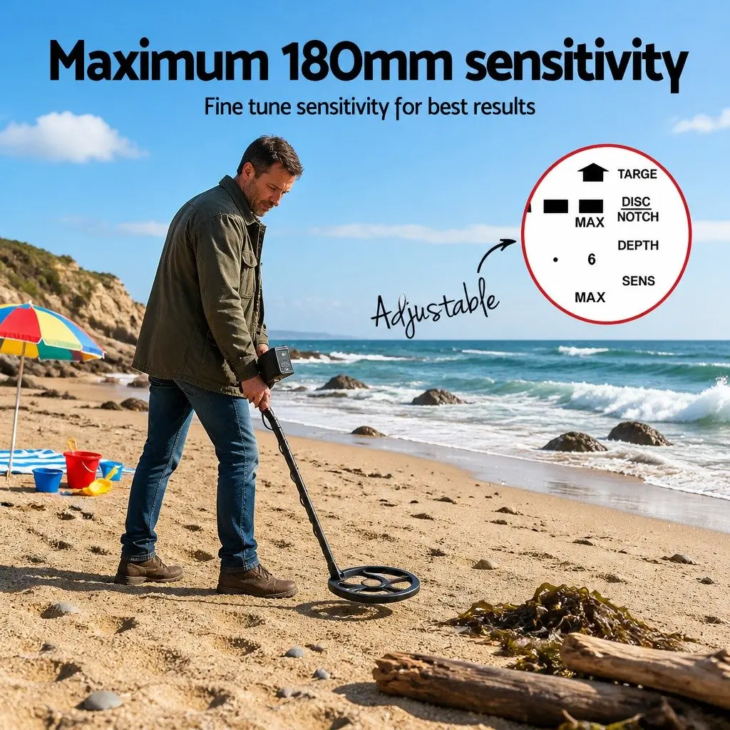 Metal Detector Pinpointer Waterproof 180mm Black