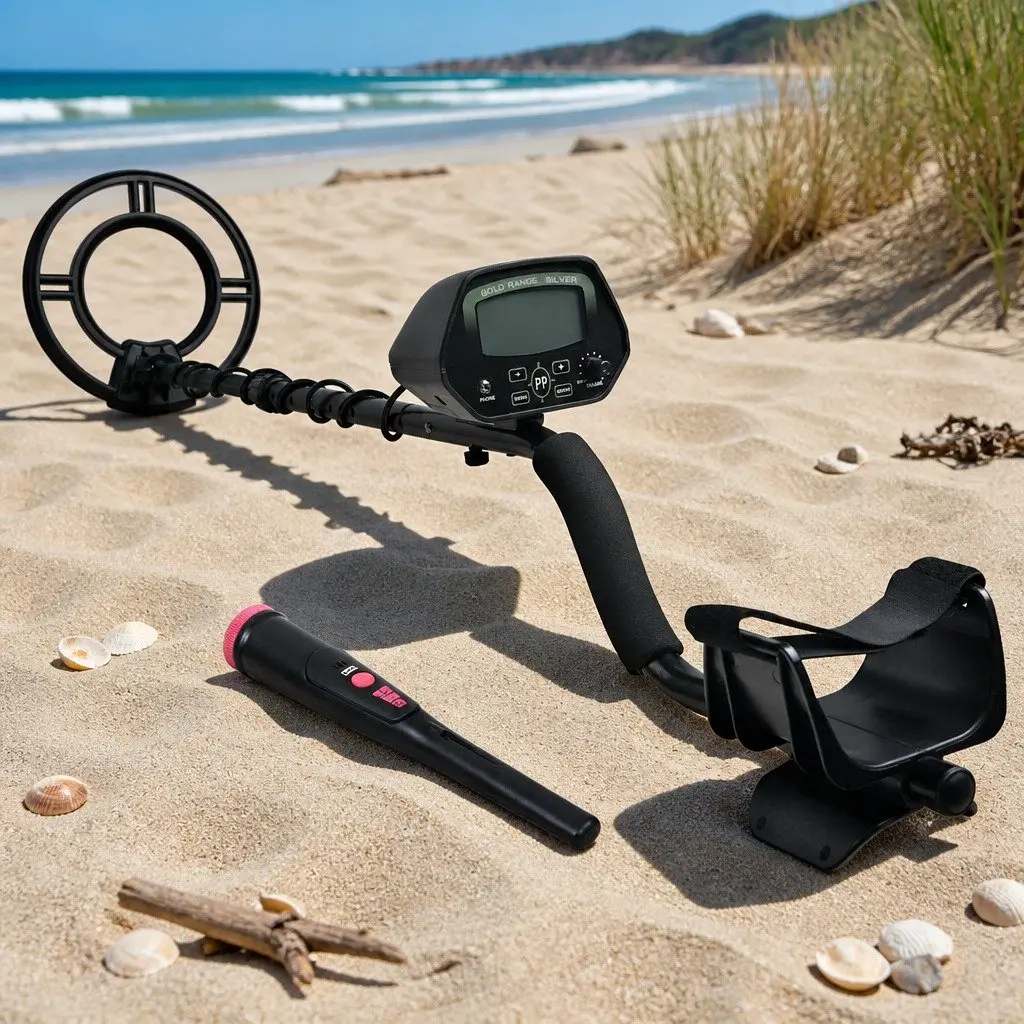 Metal Detector with LCD and Pinpointer