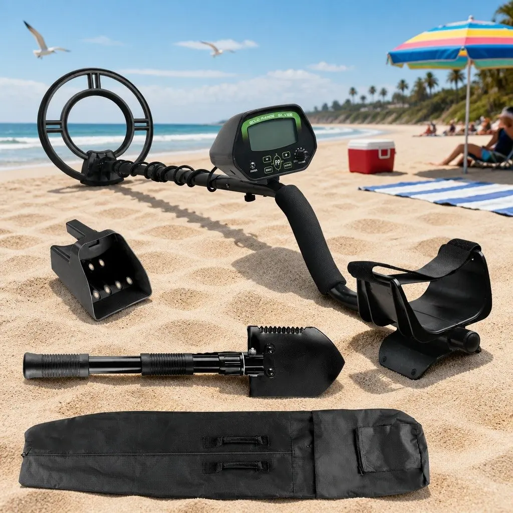 Metal Detector with LCD and Waterproof Coil