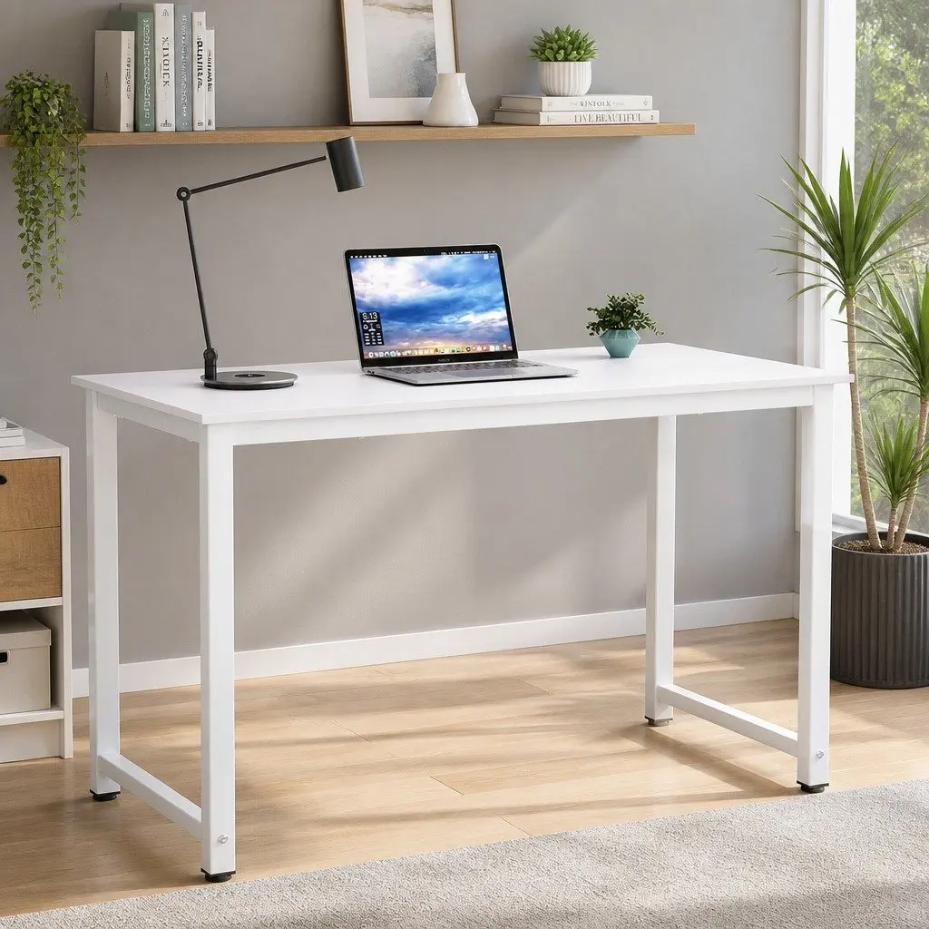 White Computer Desk for Home Office 120CM