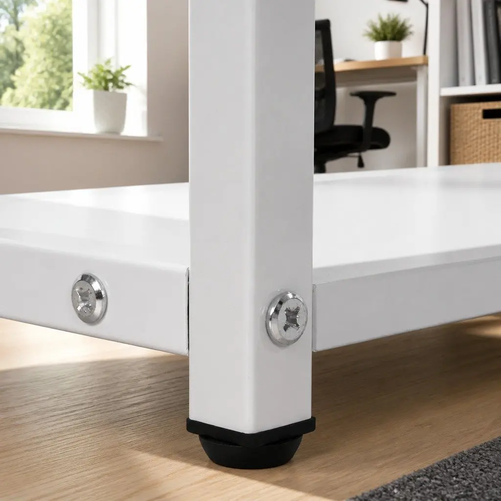 Computer Desk with Drawers and Shelves 120cm