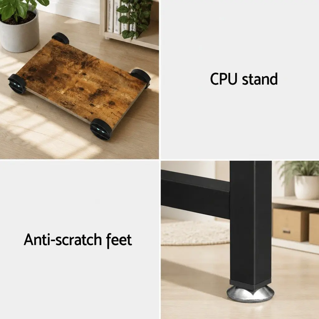 L-Shape Computer Desk for Corner Offices 147cm