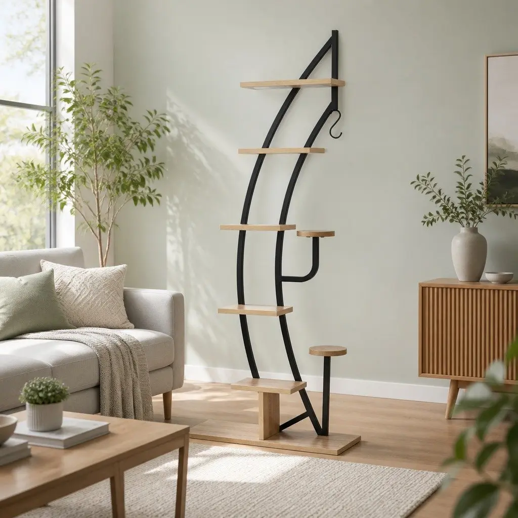 6-Tier Plant Stand for Indoor and Outdoor Use