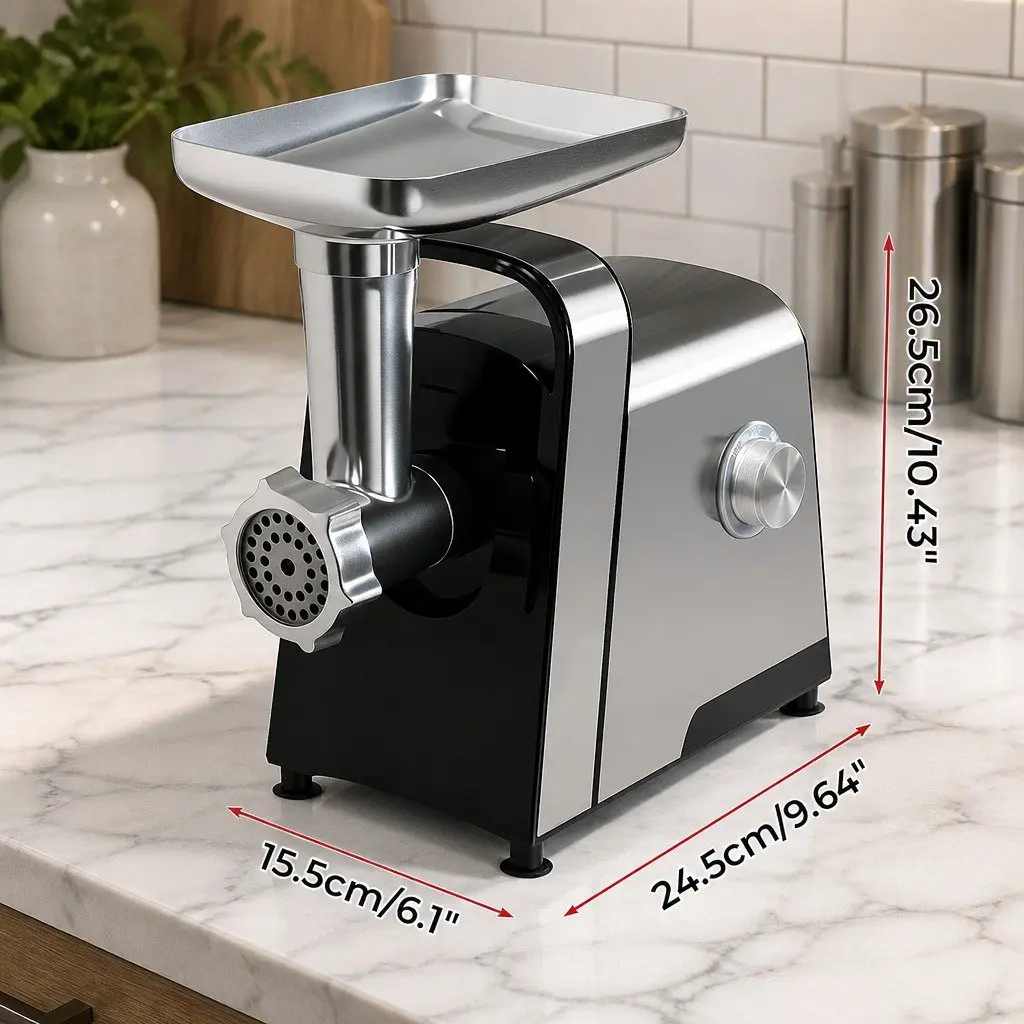 Electric Meat Grinder Mincer with Kibbe Attachment