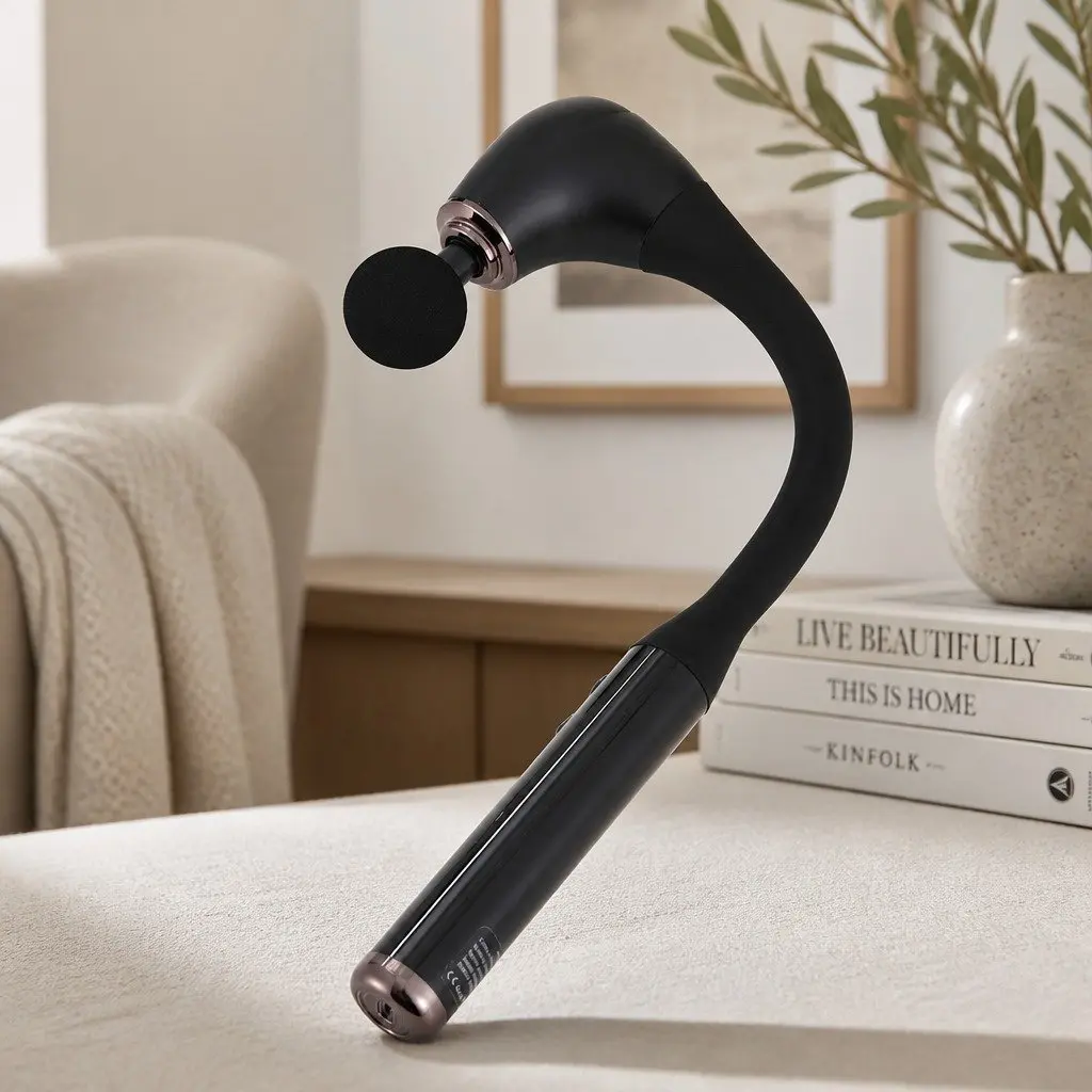 Massage Gun U-shaped Extended Handle Percussion Massager Black
