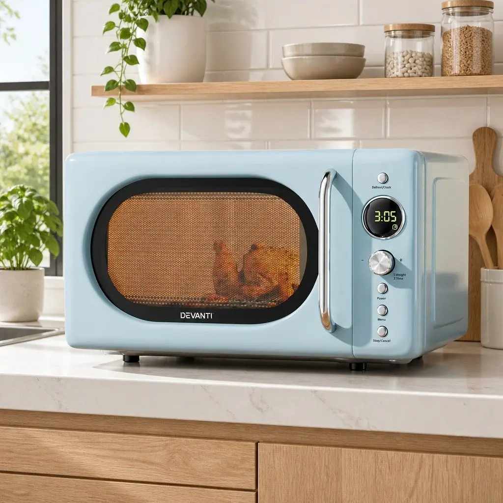 Microwave Oven 20L Blue Digital Control