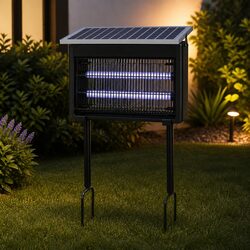 Electric Mosquito Killer Lamp Solar USB Powered Indoor Outdoor Bug Zapper