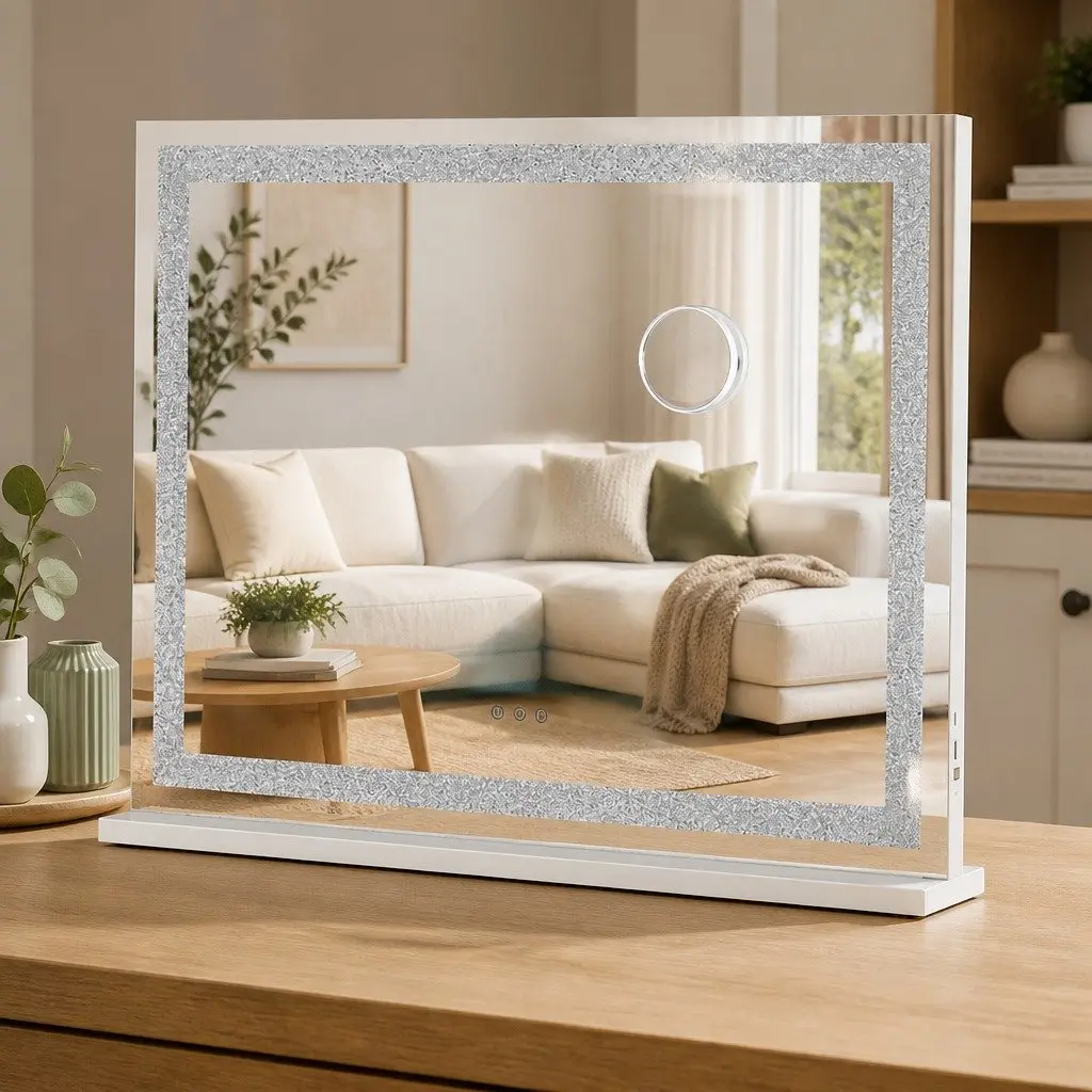 Large Touch Control Vanity Makeup Mirror with LED Lighting
