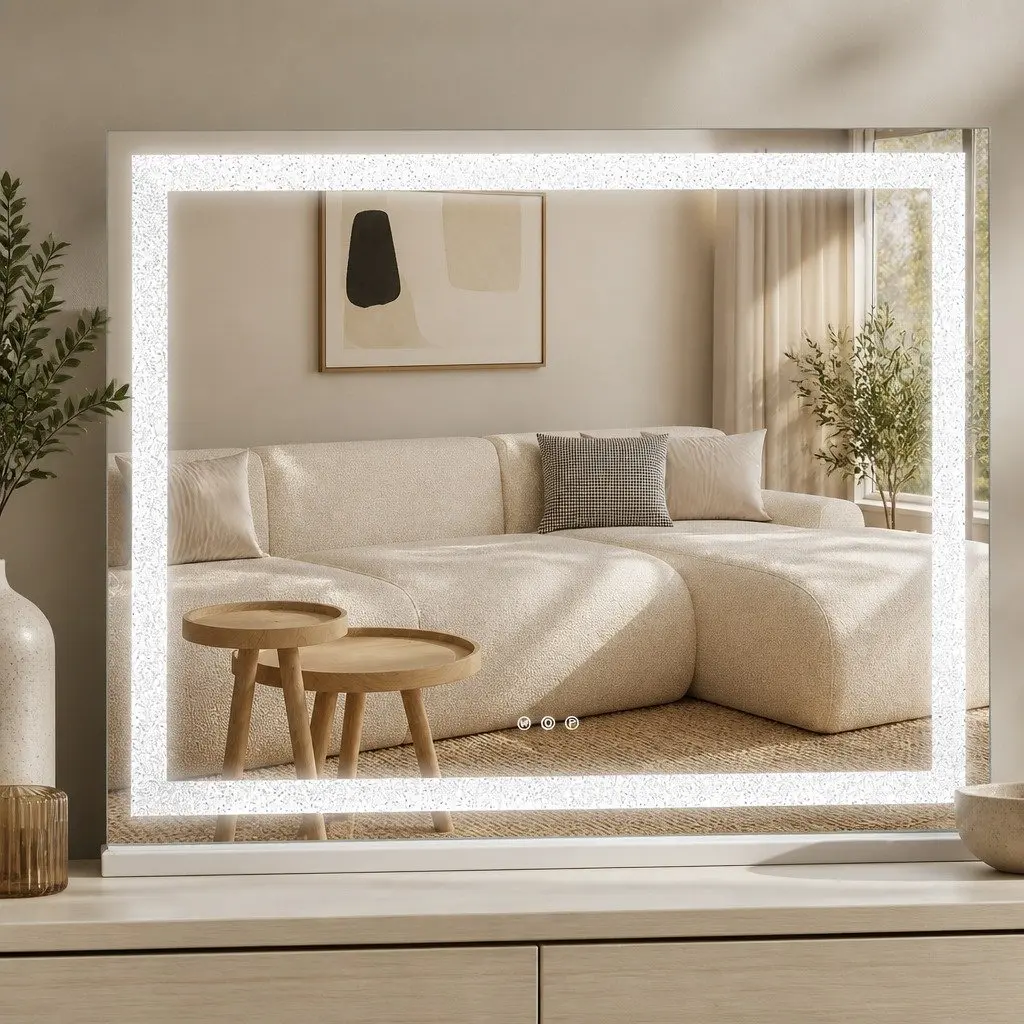 Large Touch Control Vanity Makeup Mirror with LED Lighting