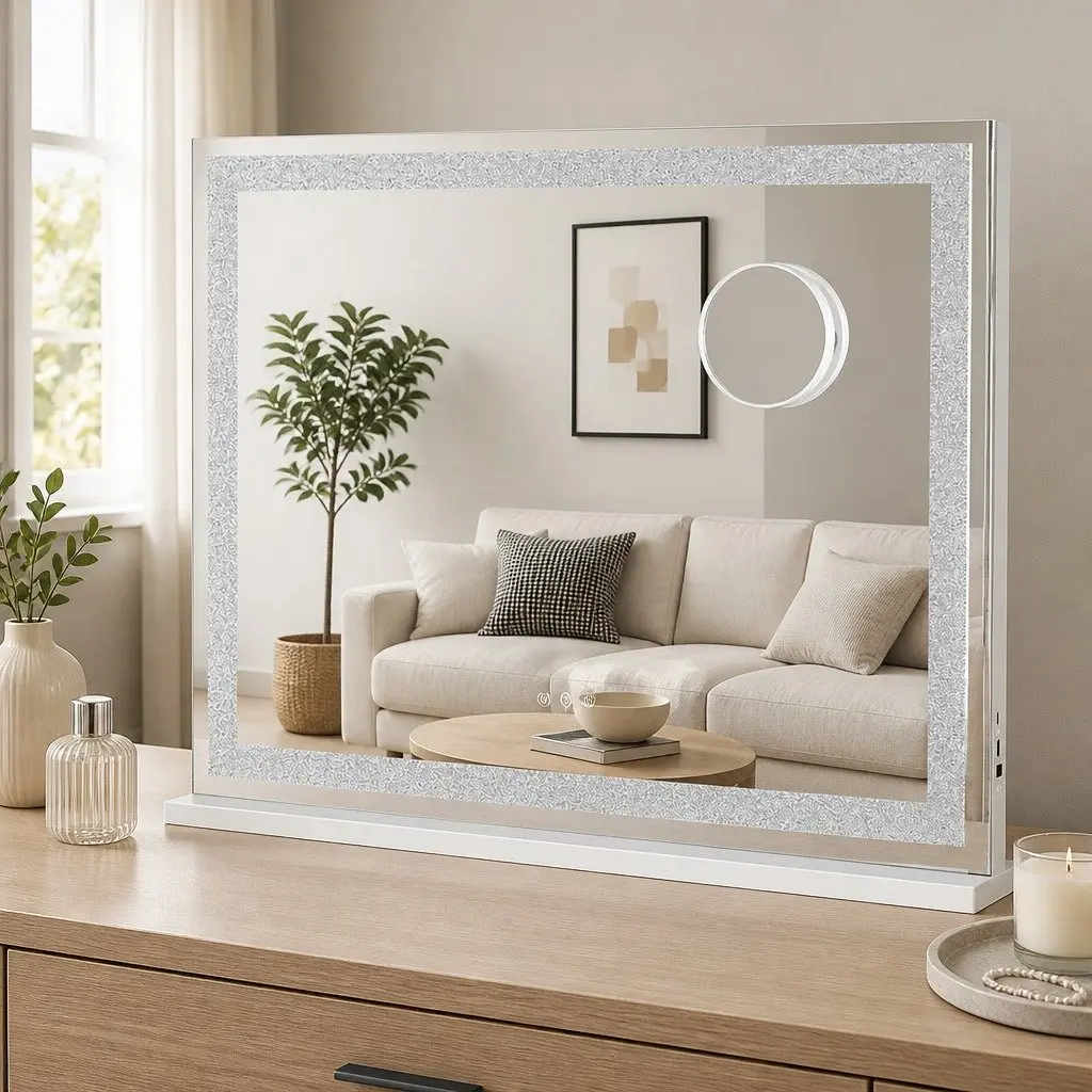 Touch Control LED Makeup Vanity Mirror with USB Charging