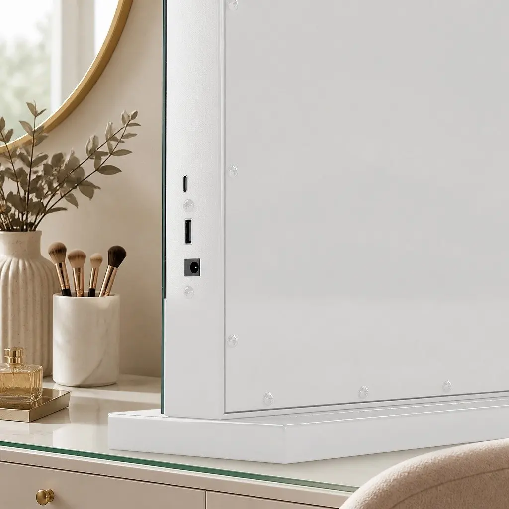 LED Vanity Mirror 45x58cm with 10x Magnifier