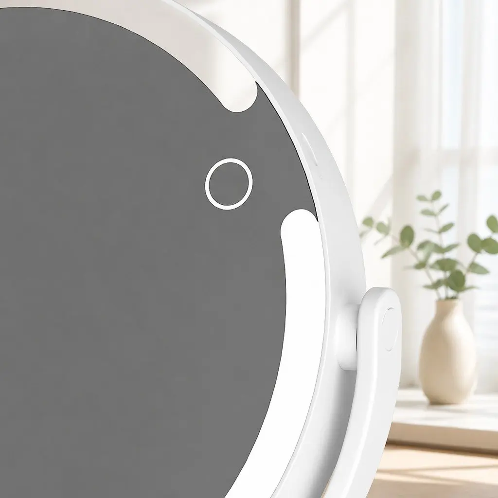 Double-Sided LED Makeup Mirror with 10x Magnification