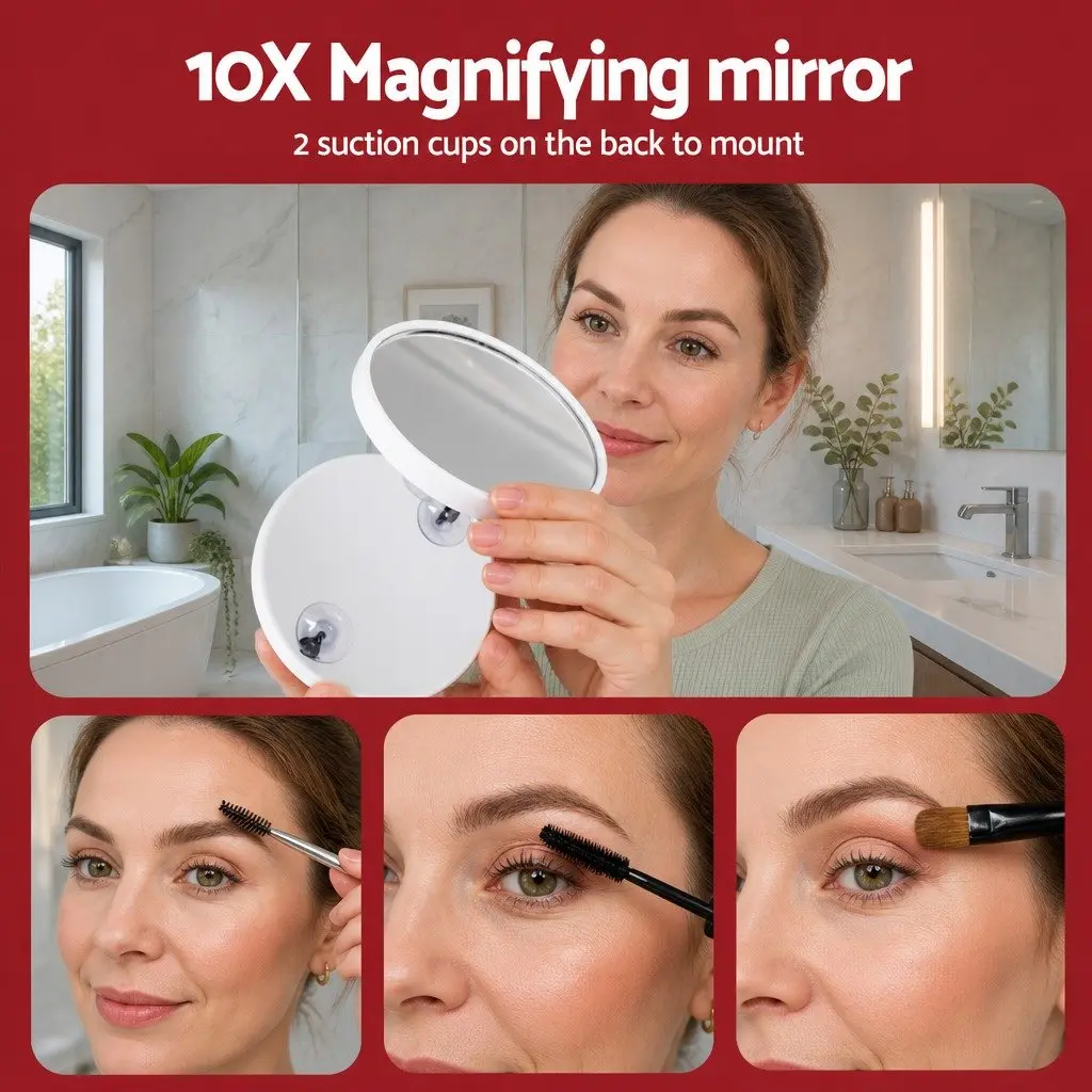 Hollywood Vanity LED Light Makeup Mirror 60x50cm
