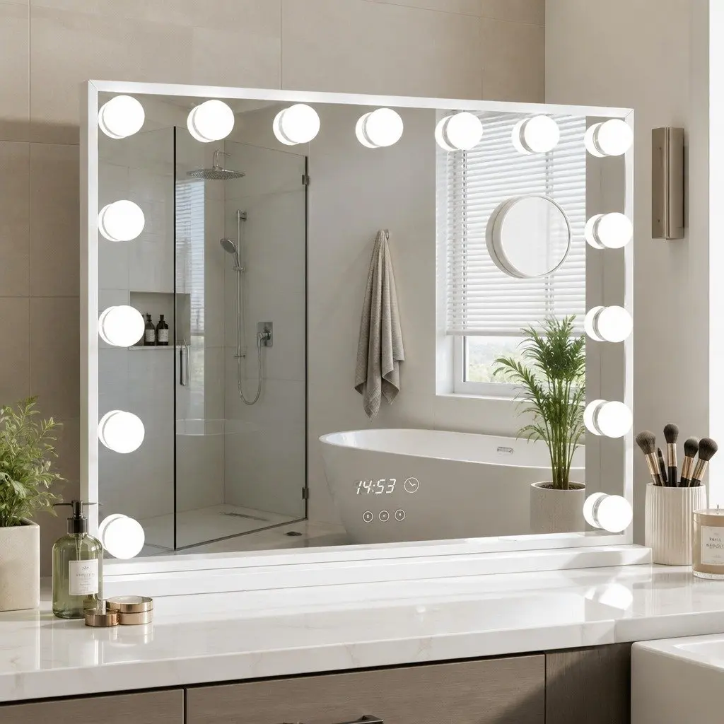 Hollywood Vanity Makeup Mirror 58x45cm with Adjustable LED