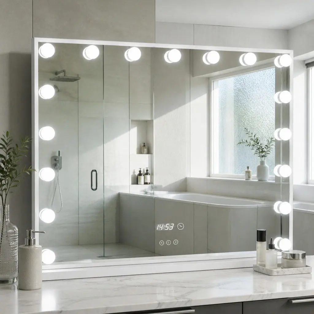 Hollywood Vanity Makeup Mirror with LED Lights 80x60cm