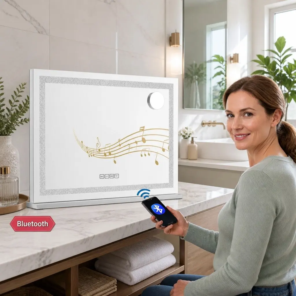 Hollywood Vanity Lighted Makeup Mirror with Bluetooth