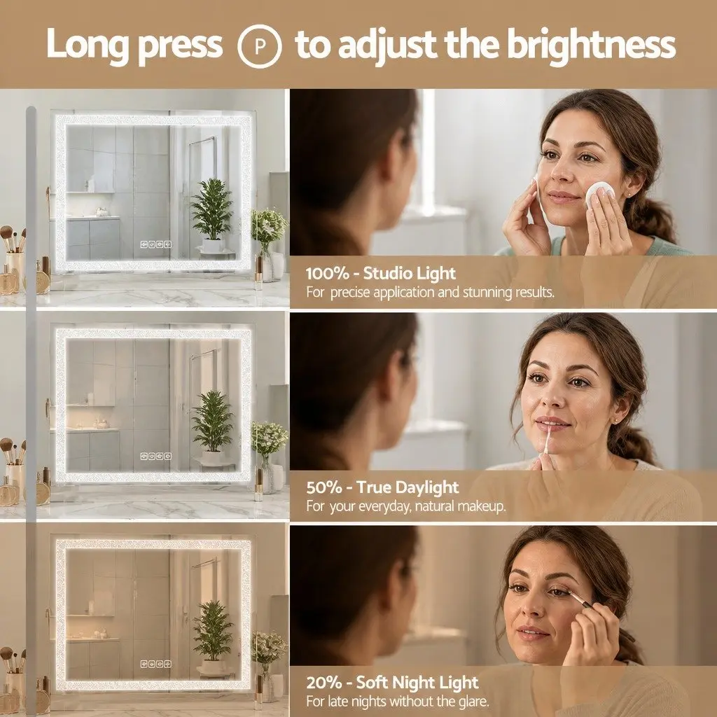 Hollywood Vanity Lighted Makeup Mirror with Bluetooth