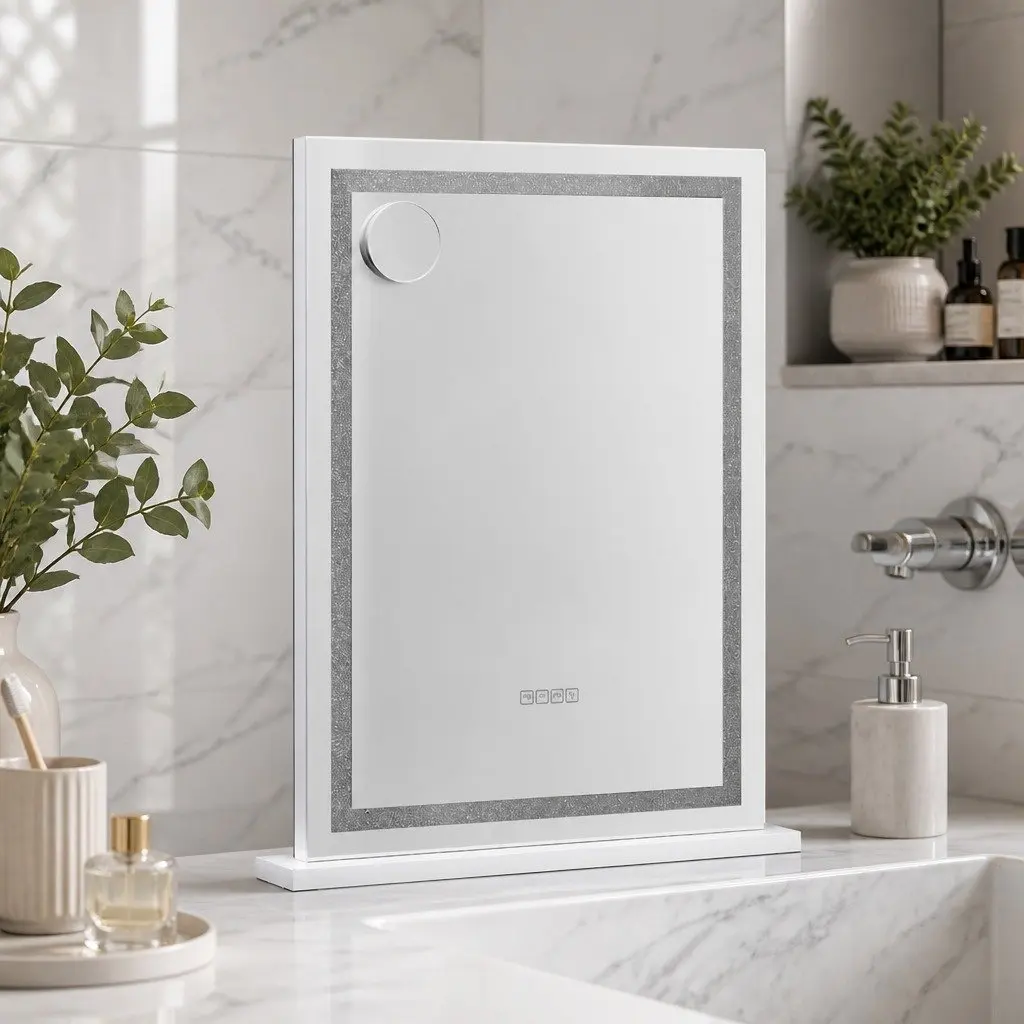 LED Makeup Mirror 58x80cm with Bluetooth Speaker
