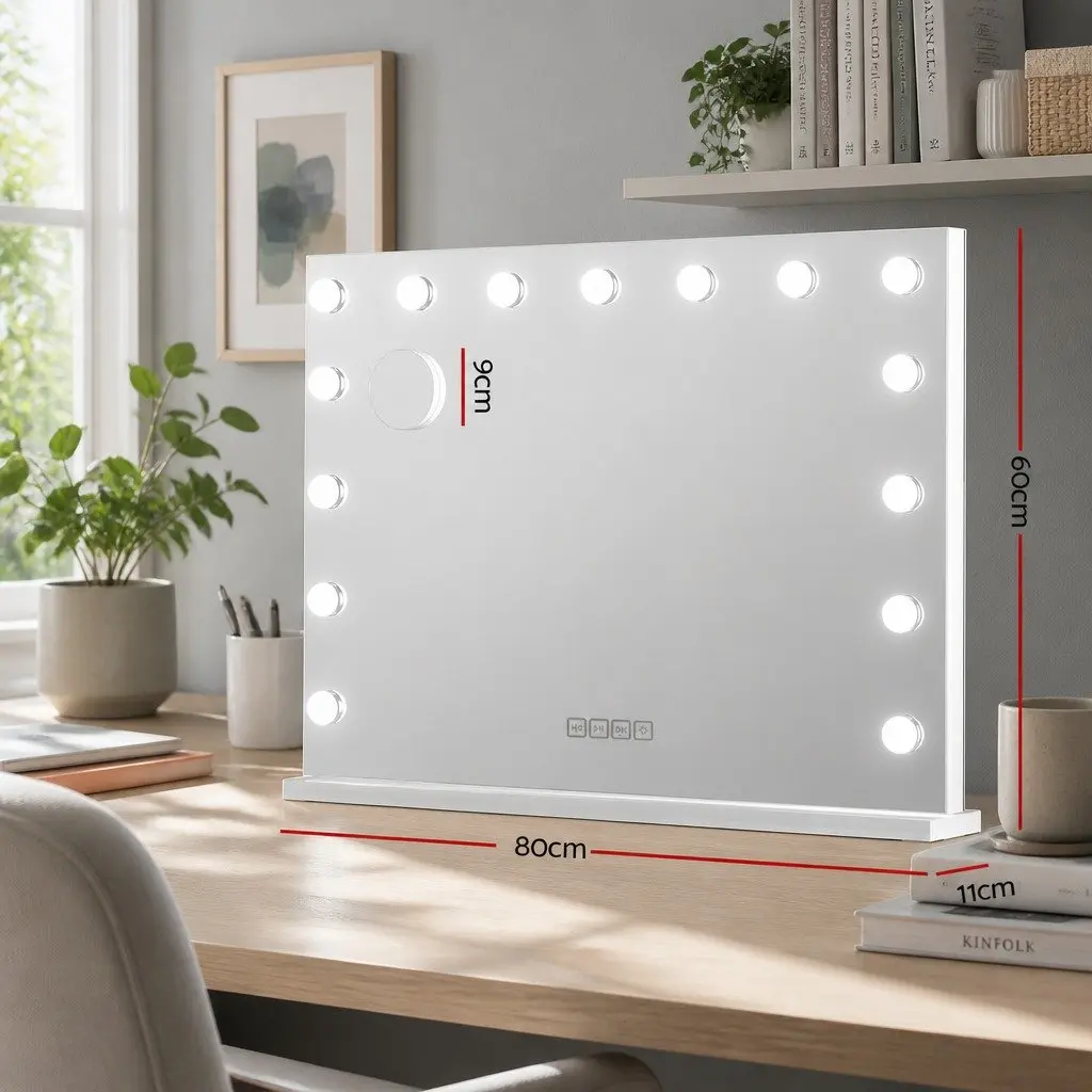 Hollywood Style Bluetooth Makeup Mirror 80x58cm