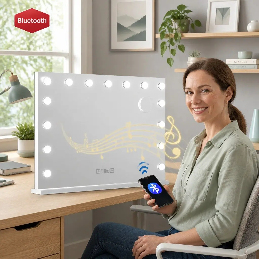 Hollywood Style Bluetooth Makeup Mirror 80x58cm