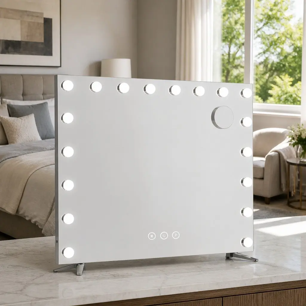 Hollywood Vanity Makeup Mirror with LED Lighting 80x65cm
