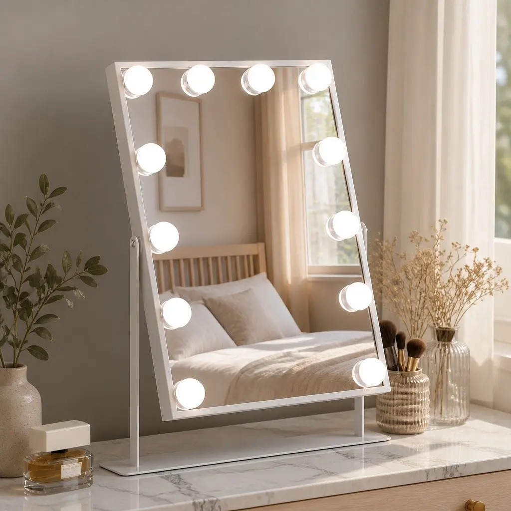 LED Bluetooth Vanity Makeup Mirror 30x40cm