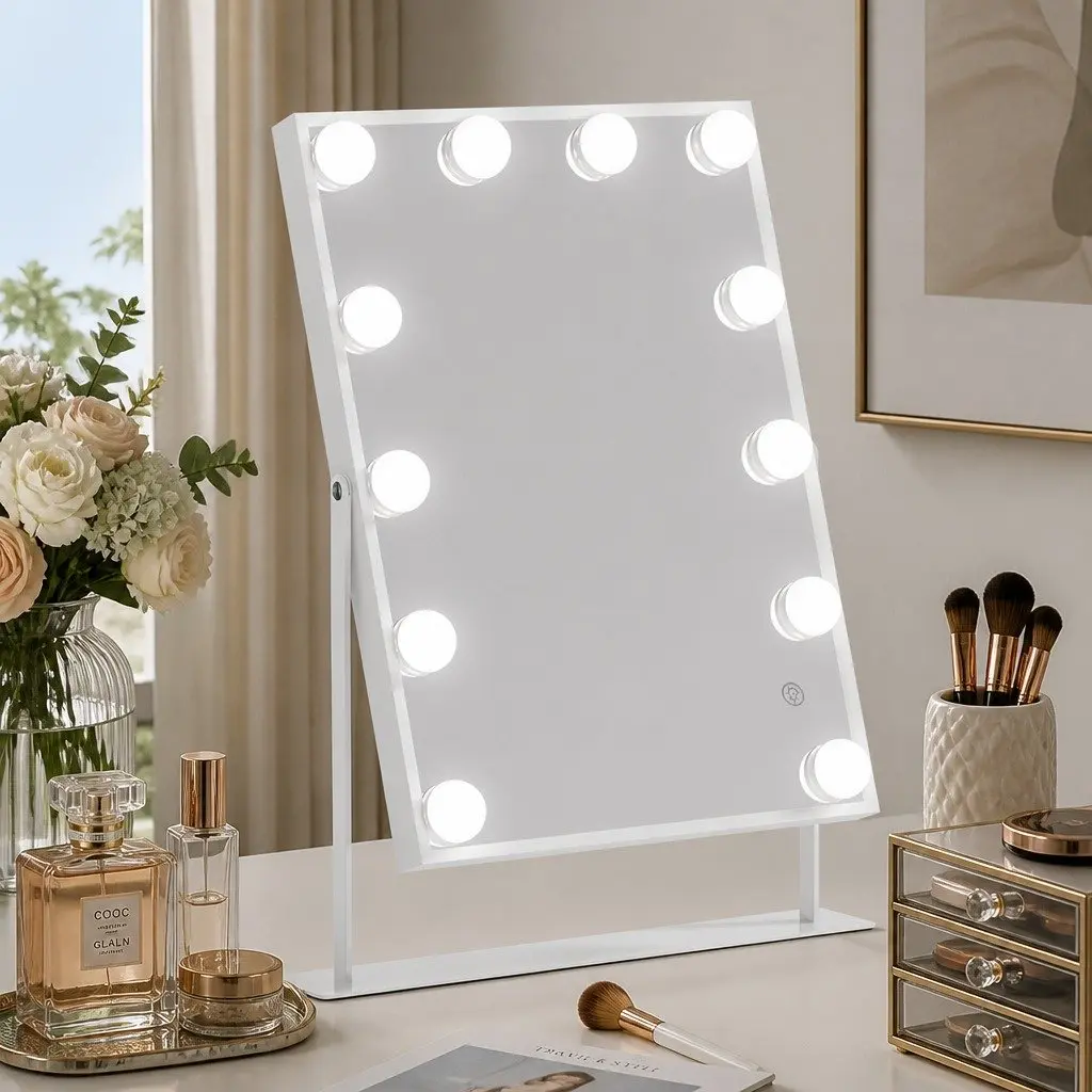LED Bluetooth Vanity Makeup Mirror 30x40cm