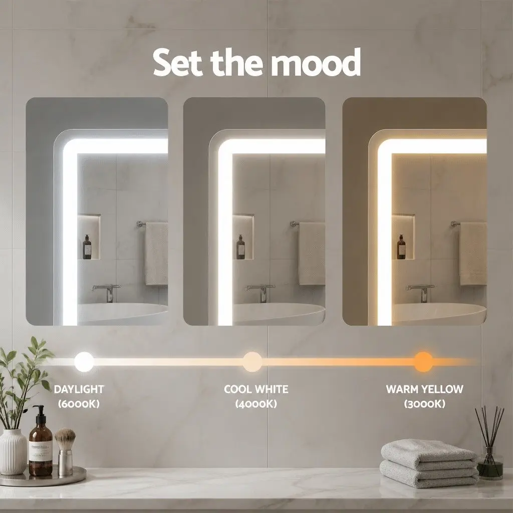 40x50cm Hollywood Vanity Makeup Mirror with LED Light Strip