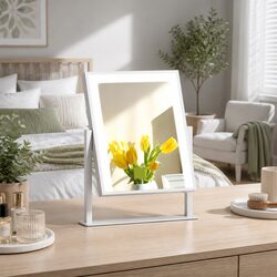 Premium LED Makeup Mirror 25x30cm with 360-Degree Rotation