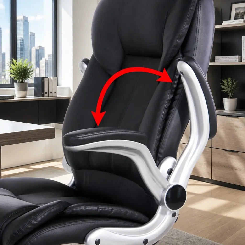 High Back Office Chair with 8-Point Massage Functionality