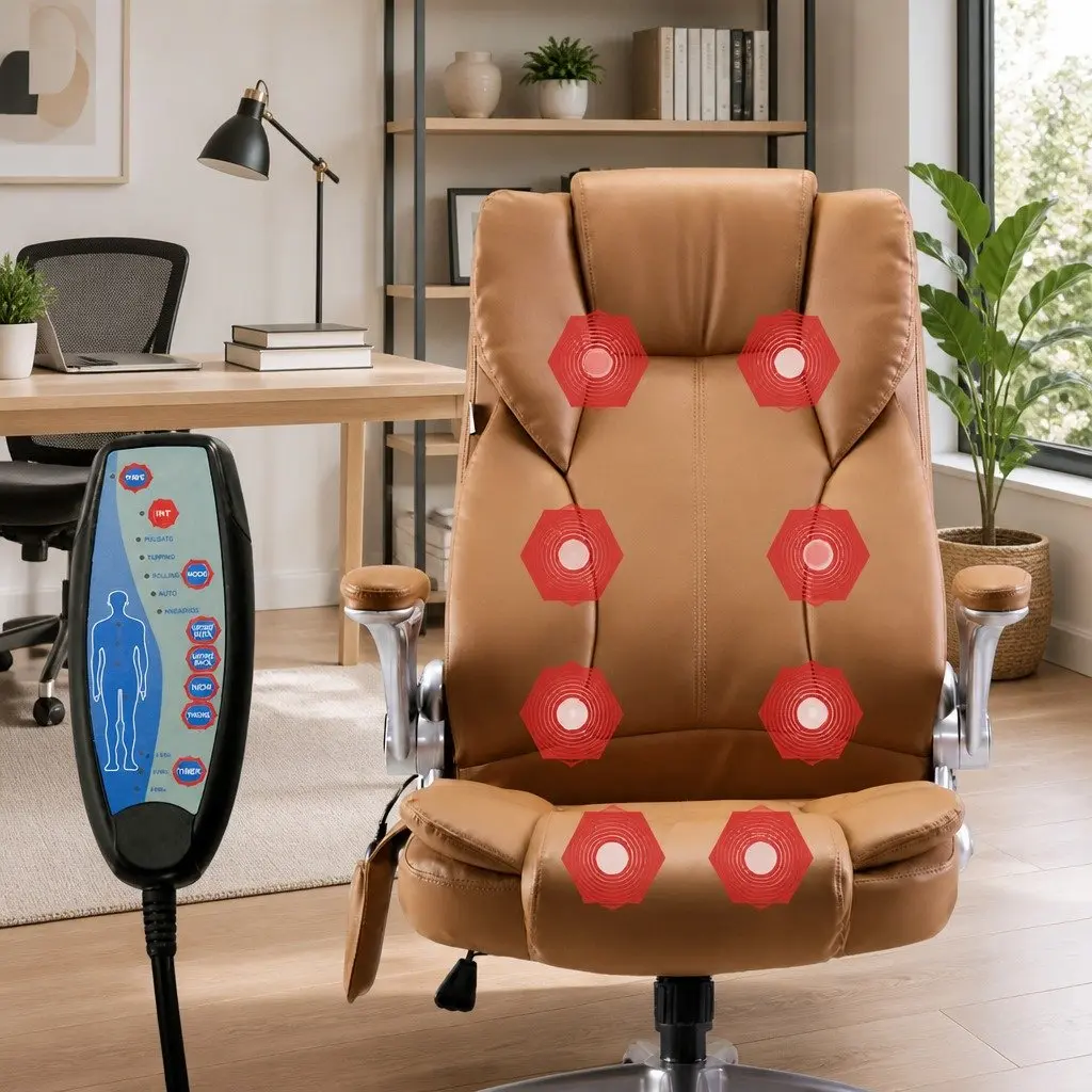 High Back Executive Chair with 8-Point Massage Function