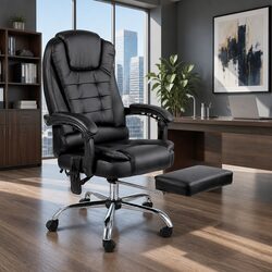 High Back Swivel Executive Desk Chair with 8-Point Massage