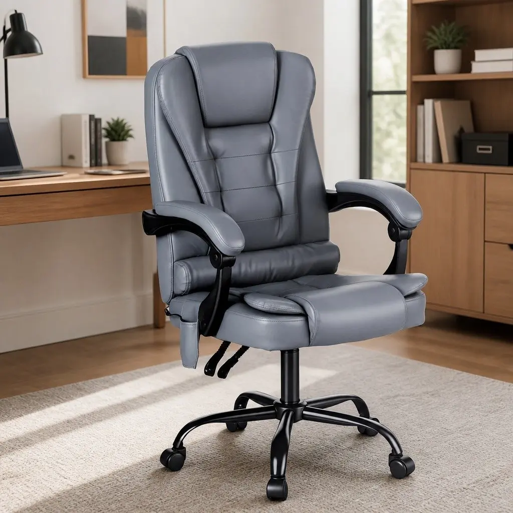 Executive Ergonomic Reclining Chair with 4-Point Massage