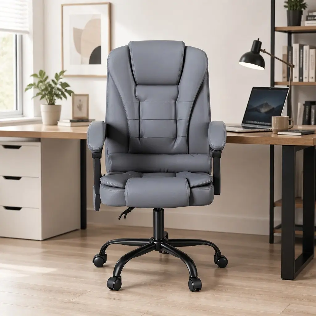 Executive Ergonomic Reclining Chair with 4-Point Massage