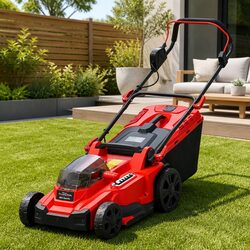 Lightweight Cordless Lawn Mower 37cm Cutting Width