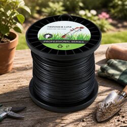 Durable 100M Whipper Snipper Trimmer Line 2.4mm Black