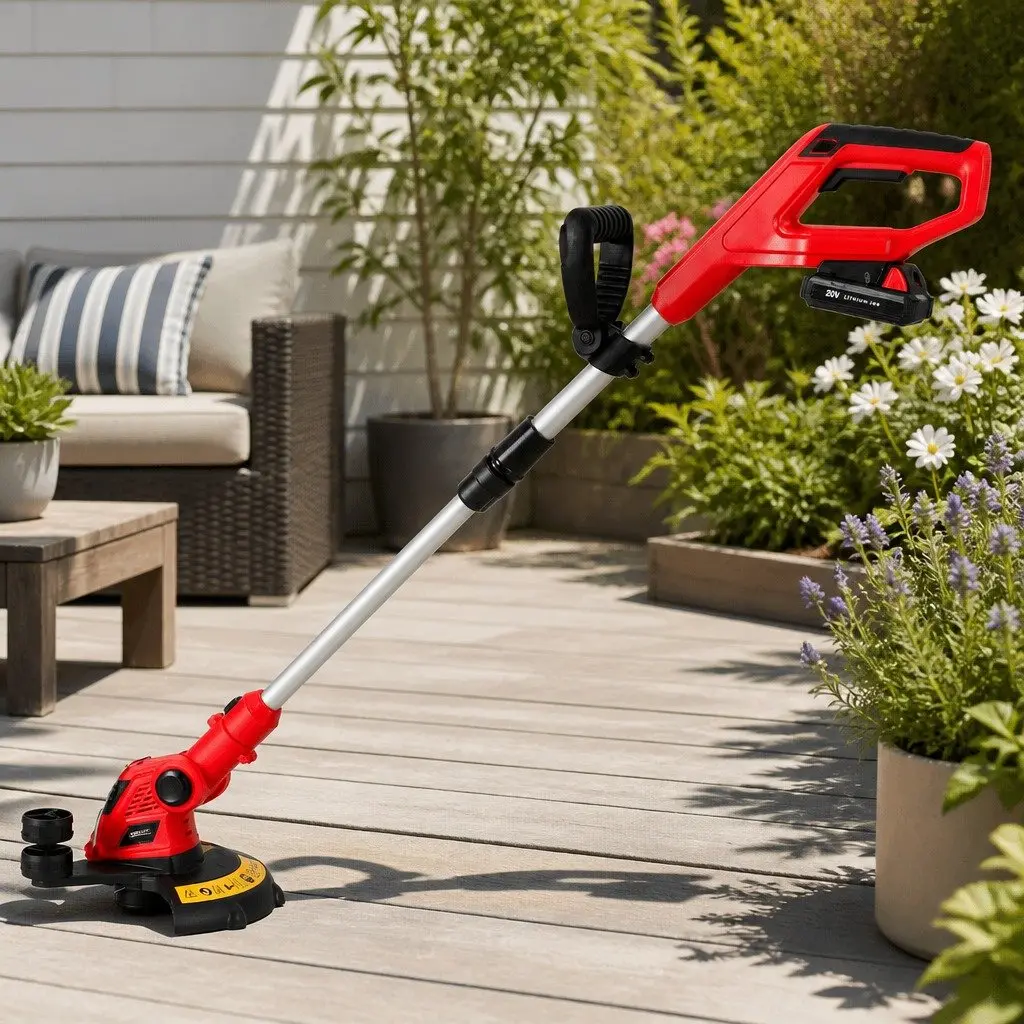 Cordless Line Trimmer 20V Grass Whipper Lawn Edger Lightweight Garden Tool