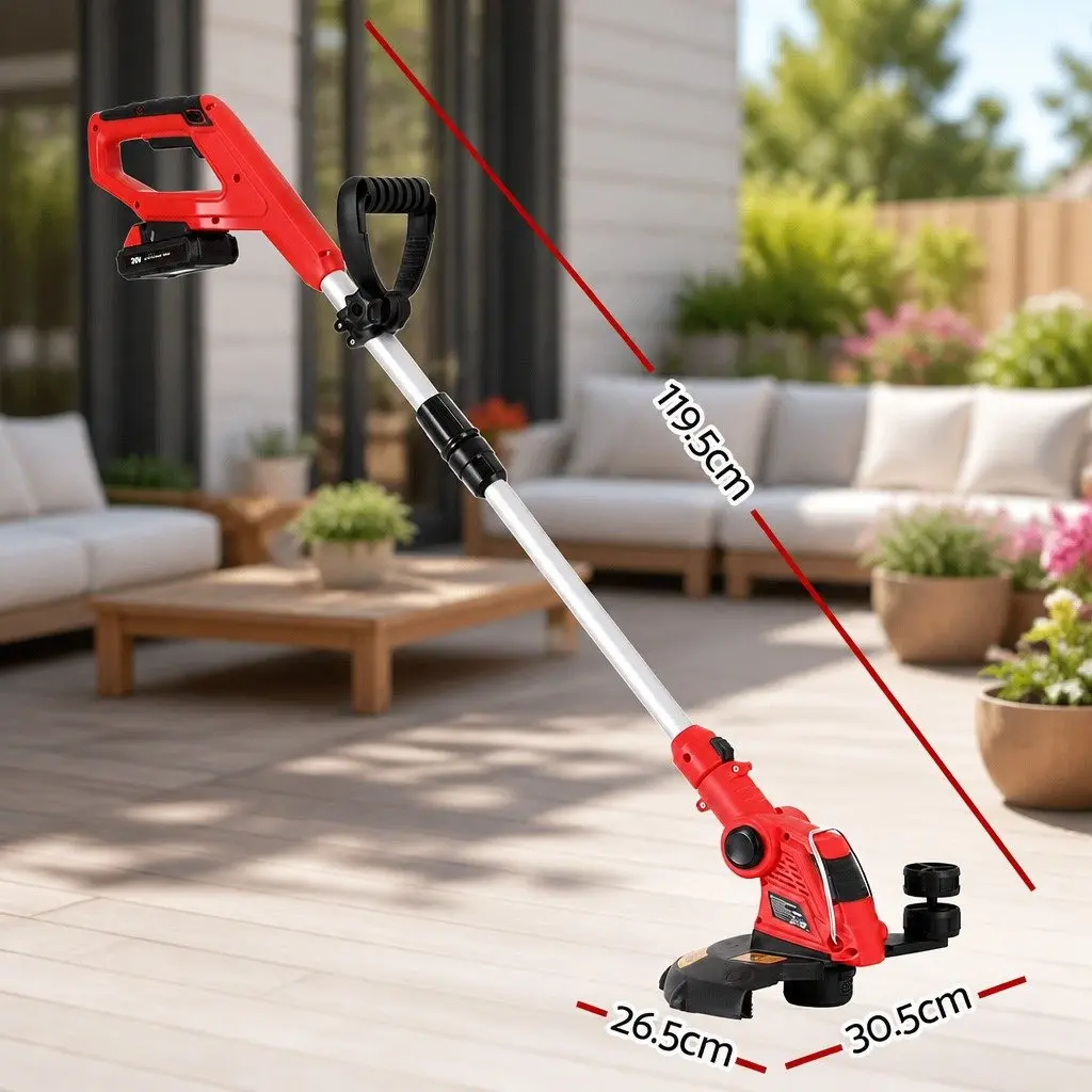 Cordless Line Trimmer 20V Grass Whipper Lawn Edger Lightweight Garden Tool