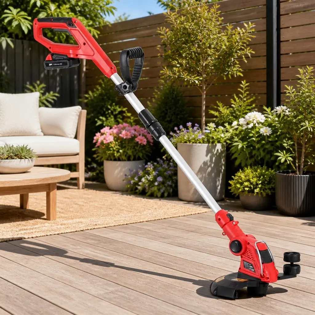 Cordless Line Trimmer 20V Grass Whipper Lawn Edger Lightweight Garden Tool