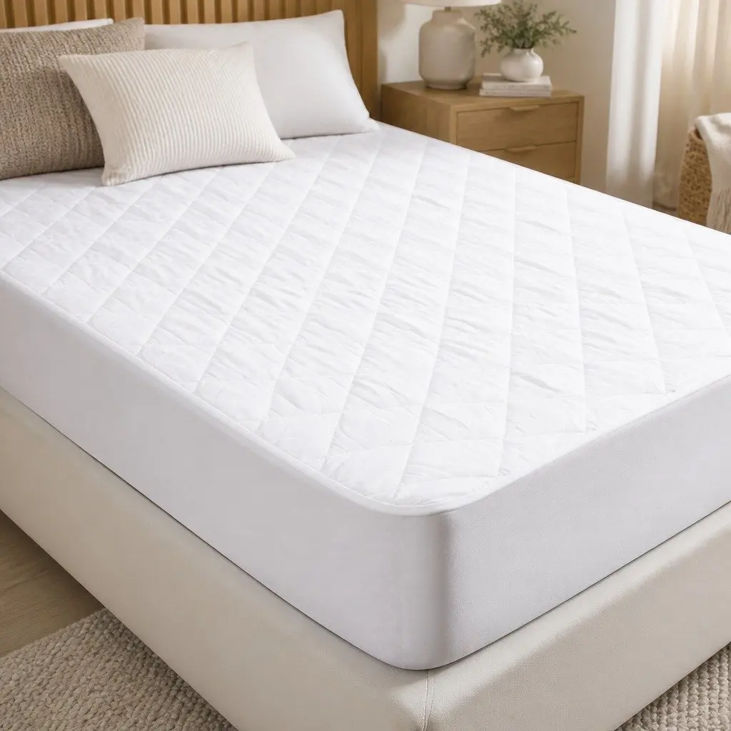 Waterproof Microfibre Single Mattress Protector with Dust Mite Guard