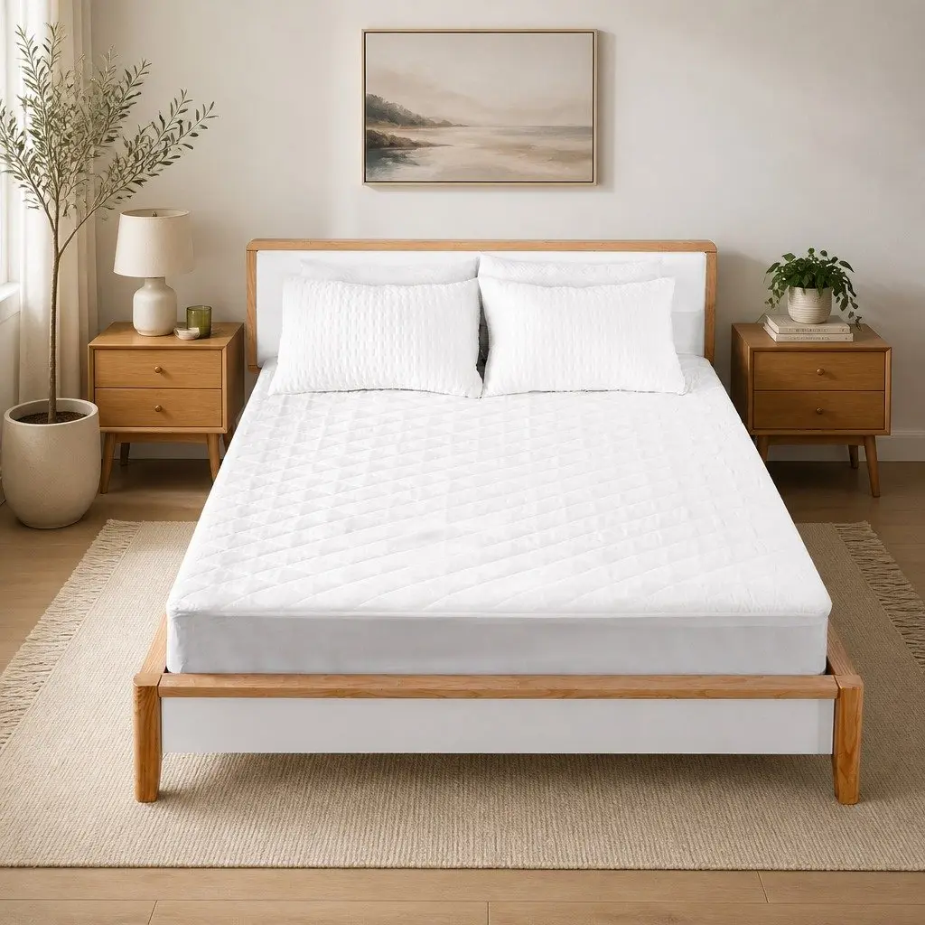 Waterproof Microfibre Single Mattress Protector with Dust Mite Guard