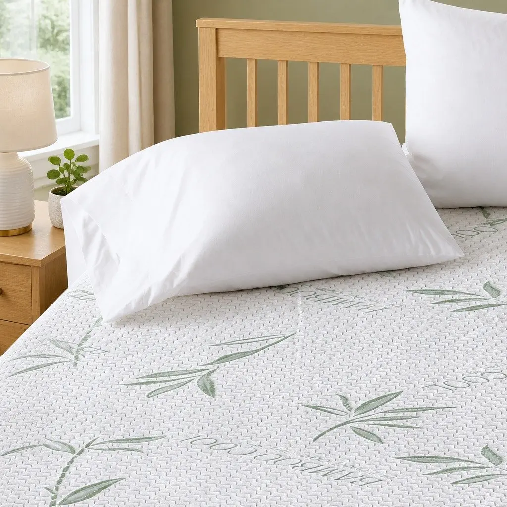Super King Fitted Mattress Protector Waterproof Breathable Dust Mite Allergen