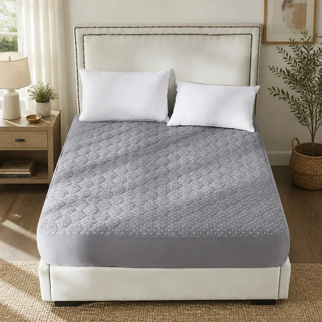 Bamboo Charcoal Queen Mattress Protector Topper