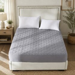 Premium Bamboo Charcoal Queen Mattress Protector Topper